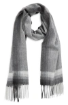 Andrew Stewart Ombré Cashmere Scarf In Gray