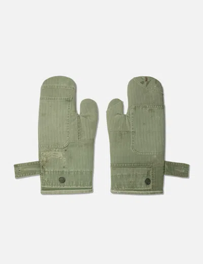 Andrew Won X Hbx Large Oven Mitts In Green