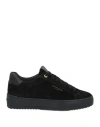 Android Homme Mens Zuma Caiman Croc Suede Trainers In Black