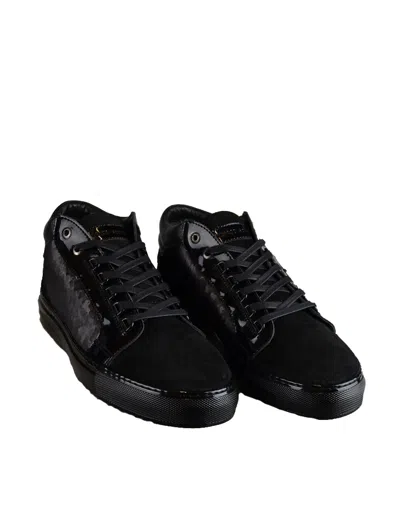 Pre-owned Android Homme Men's  'propulsion' Mid Top Sneakers Black (ahfw002)
