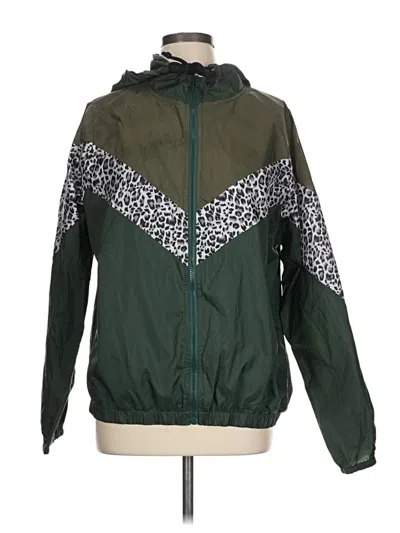 Pre-owned Andthewhy Windbreaker Jacket In Green