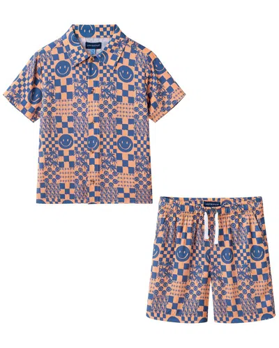 Andy & Evan 2pc Matching Top & Short Set In Orange