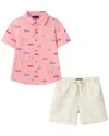 Andy & Evan 2pc Printed Top & Short Set In Multi