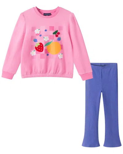 Andy & Evan Kids' 2pc Sweatshirt & Pant Set In Multi