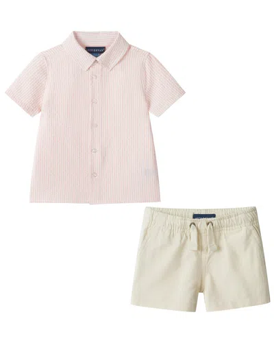 Andy & Evan Kids' 2pc Top & Short Set In Pink