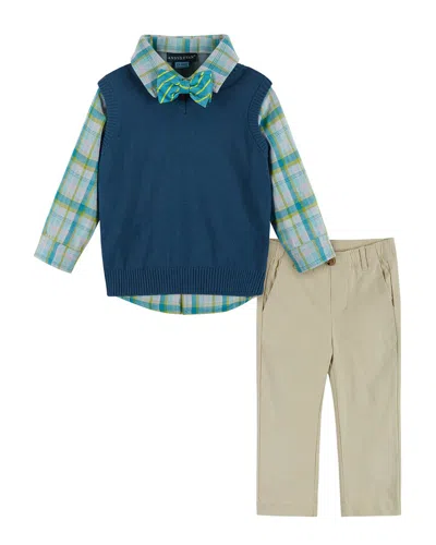 Andy & Evan Kids' 3pc Vest, Pant & Shirt Set In Multi