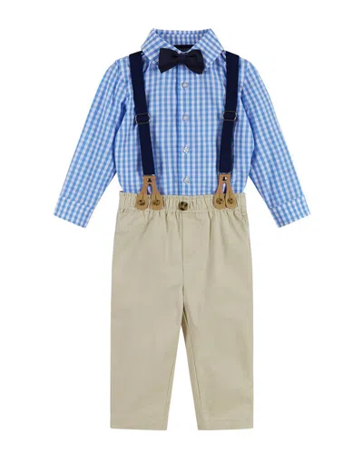 Andy & Evan Kids' 3pc Vest, Suspender, & Pant Set In Blue