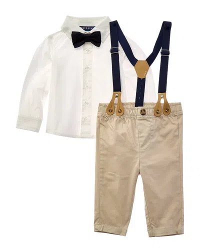 Andy & Evan Kids'  3pc Vest, Suspender, & Pant Set In White