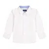 Andy & Evan Child Boys White Poplin Button-down Shirt In White