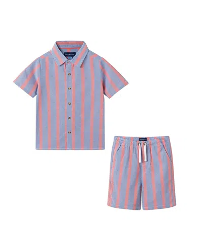 Andy & Evan Boys' Airy Oxford Set - Little Kid In Purple