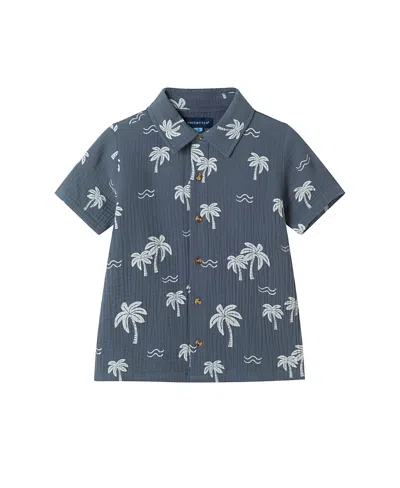 Andy & Evan Boys' Cabana Buttondown Shirt - Little Kid In Gray