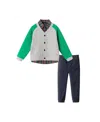 Andy & Evan Boys' Cardigan & Twill Pant Set - Little Kid, Big Kid In Multi