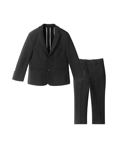 Andy & Evan Boys' Coolmesh Suit - Big Kid In Black
