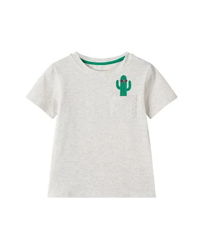Andy & Evan Boys' Graphic Pocket Tee - Little Kid In White