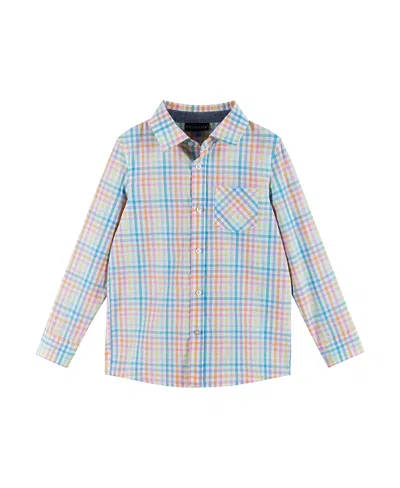 Andy & Evan Boys' Plaid Buttondown - Little Kid In Gold