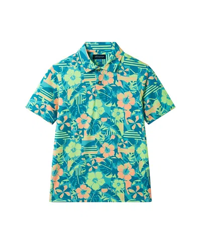 Andy & Evan Boys' Short Sleeve Polo - Big Kid In Blue