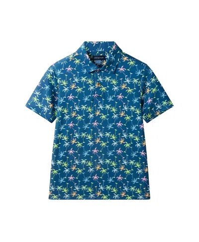 Andy & Evan Boys' Short Sleeve Polo - Big Kid In Blue