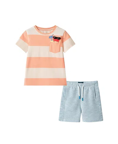 Andy & Evan Boys' Stripe Pocket Tee Set - Little Kid In Multi