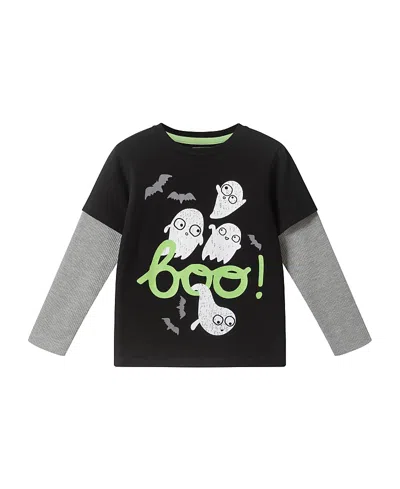 Andy & Evan Boys' Twofer Tee - Little Kid In Black