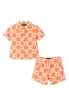 Andy & Evan Button-up Shirt & Shorts Set