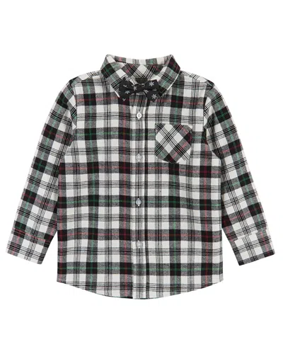 Andy & Evan Kids' Button-down & Bow Tie Set In Black