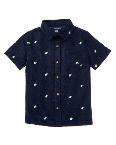 Andy & Evan Kids'  Button-down Shirt In Blue
