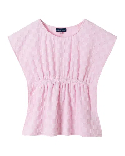 Andy & Evan Kids' Caftan Cover-up In Pink