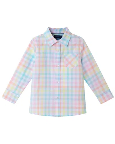 Andy & Evan Kids' Check Button-down Shirt In Blue