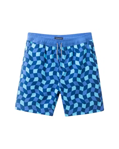 Andy & Evan Checker Swimsuit In Blue