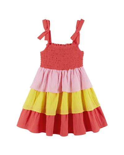 Andy & Evan Kids' Color Blocked Dress In Multi