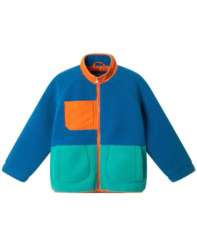 Andy & Evan Colorblocked Sherpa In Blue