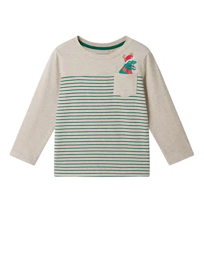 Andy & Evan Dino Pocket T-shirt In White