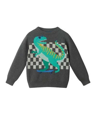 Andy & Evan Dino Sweater In Grey