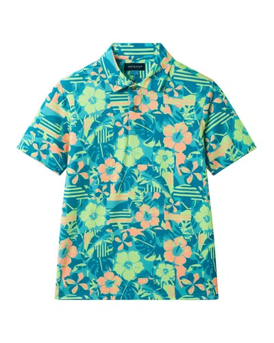 Andy & Evan Floral Polo Shirt In Multi