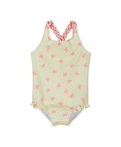 Andy & Evan Kids' Girls' Seersucker One Piece - Baby In Green