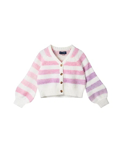 Andy & Evan Girls' Striped Cardigan - Little Kid In Multi