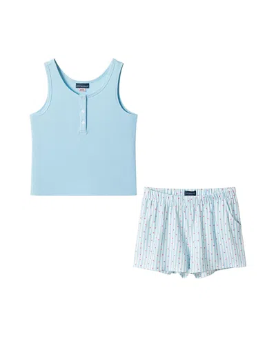 Andy & Evan Girls' Tank & Baggy Short Set - Little Kid, Big Kid In Blue