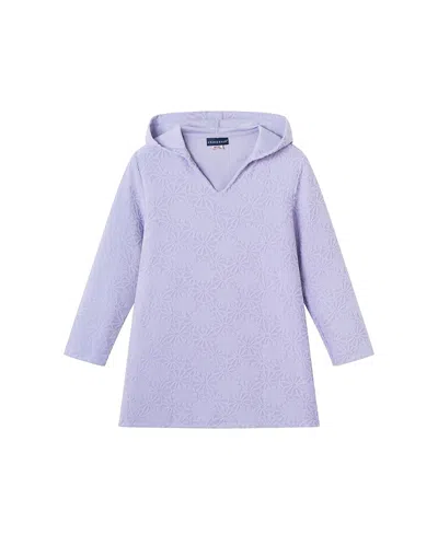 Andy & Evan Girls' Terry Cover-up - Big Kid In Purple
