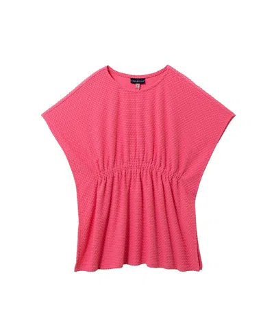 Andy & Evan Girls' Textured Cover-up - Little Kid In Pink