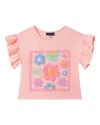 Andy & Evan Graphic Flutter T-shirt In Pink