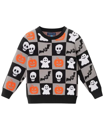 Andy & Evan Kids'  Graphic Sweater In Gray