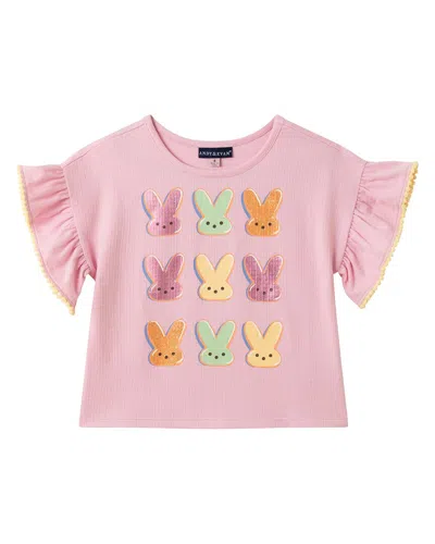 Andy & Evan Graphic Top In Pink
