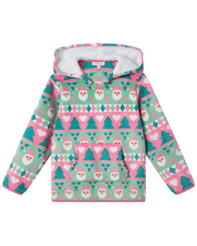 Andy & Evan Holiday Plush Hoodie In Green