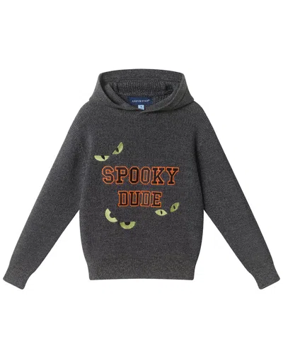 Andy & Evan Hooded Halloween Sweater In Gray