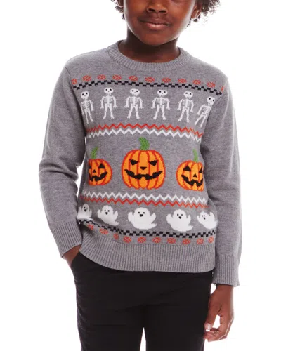 Andy & Evan Intarsia Halloween Sweater In Gray