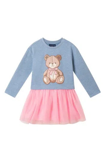 Andy & Evan Kids' Bear Tulle Dress In Multi