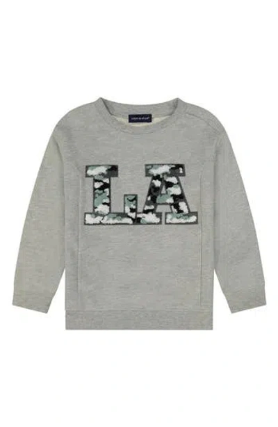 Andy & Evan Kids' Chenille La Sweatshirt In Gray