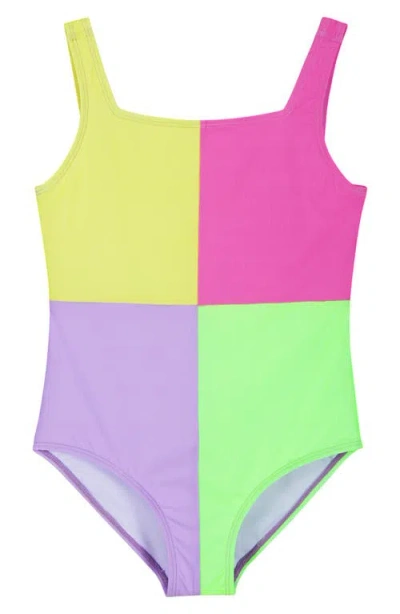 Andy & Evan Kids' Colorblock One-piece Swimsuit In Multi