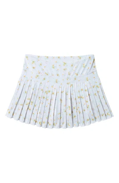 Andy & Evan Kids' Floral Pleated Skort In White