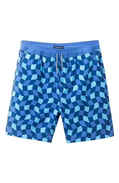 Andy & Evan Kids' Floral Print Volley Swim Shorts In Multi